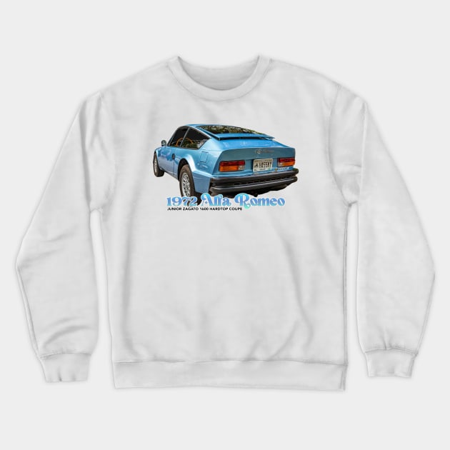 1972 Alfa Romeo Junior  Zagato 1600 Hardtop Coupe Crewneck Sweatshirt by Gestalt Imagery